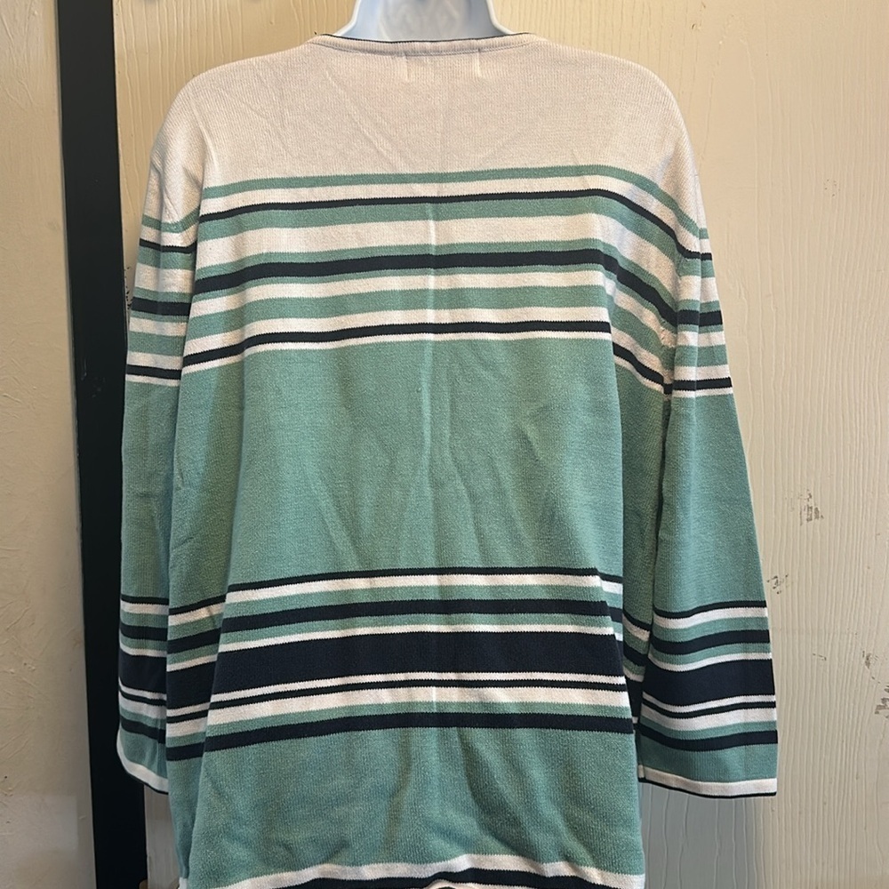 Alfred Dunner Striped Sequin Embellished Sweater -Size 2XL - Excellent Condition - Picture 4 of 9